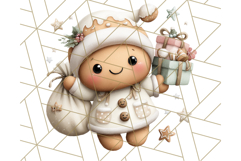 Cozy Cookie Village Clipart, Gingerbread Holiday PNG Product Image 4