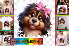 BLISSFUL TSHIRT Ideas PNG, 3D Dog Product Image 1