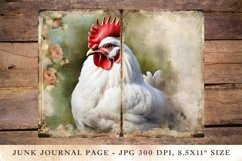 Printable Junk Journal Pages chicken 4 Product Image 1