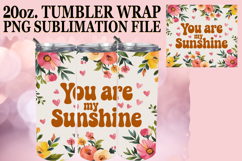 Happy beginnings 20oz tumbler wrap, Flower Quote Product Image 1