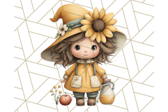 Fall Gnome Clipart PNG Cute Thanksgiving Gnomes Product Image 4