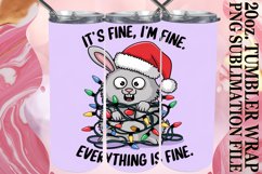 Blissful Sublimation 20oz tumbler wrap, Xmas Product Image 1