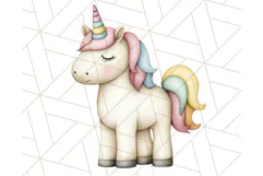 Fairy Tale Unicorn PNG Pastel Magic Clipart, Fantasy Rainbow Product Image 4