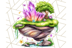 Bright Floating Island PNG Clipart for Fantasy Worlds &amp; Maps Product Image 4