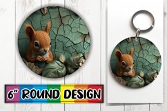 15x Round 3D Hole-In-The-Wall Animal Design Bundle, Humorous Product Image 10