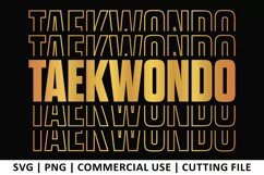 Taekwondo SVG | Stacked SVG Product Image 1