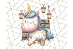 Magical Bookish Unicorn PNG Clipart Reading Books &amp; Stories Product Image 4