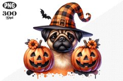 Halloween Dog Sublimation - Clipart PNG Design Product Image 1