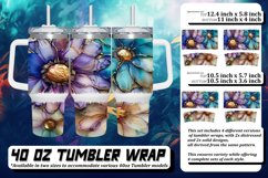 Radiant Reverie: Floral Tumbler Collection 40oz Product Image 1