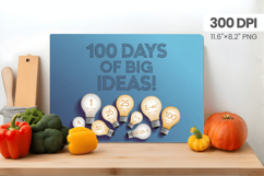 100 days of school Cutting Board PNG Design, Teacher PNG Product Image 1