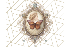 Vintage Butterfly PNG Clipart, Fairytale Cottagecore Images Product Image 4