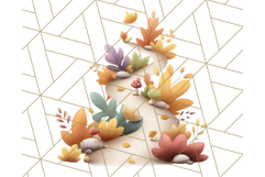 Woodland Forest Scene PNG Clipart, Fall Nature Elements Product Image 4