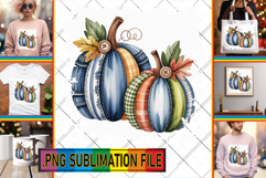 Dazzling TSHIRT Designs PNG, Pumpkin Watercolor Product Image 1