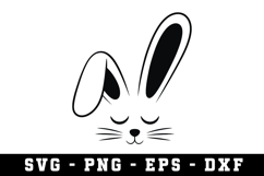 Bunny Ear &amp; Face SVG | SVG Cut files | Cricut Product Image 1