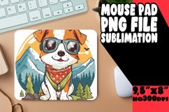 Adventure Seeker Dog Mouse Pad Sublimation Product Image 1