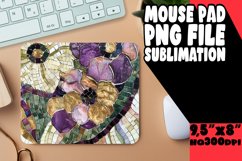 Glittery Flower Mouse Pad Design PNG Product Image 1