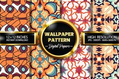 Wallpaper Pattern Digital Papers - 04 Variations Product Image 1