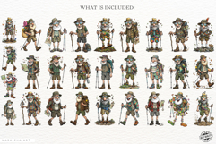 Whimsical Hiking Summer Grandpa Clipart Product Image 4