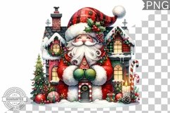 Christmas Santa Sublimation - Clipart PNG Design Product Image 1