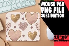Playful Desk Pad Design Sublimation, Heart Product Image 1