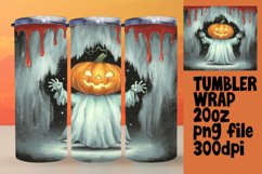Sublimation Tumbler Template , Halloween Product Image 1