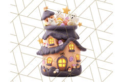 Haunted Sweet Shoppe PNG Clipart, Pastel Halloween Bakery Product Image 4