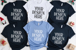 Christmas Family Matching Group Flat Lay T-Shirt Mockups Product Image 1