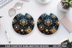 4th Of July Car Coaster Sublimation| 4th Of July Coaster PNG Product Image 1