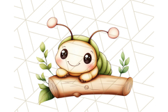 Cute Caterpillar Clipart PNG, Spring Bug Illustrations Product Image 4