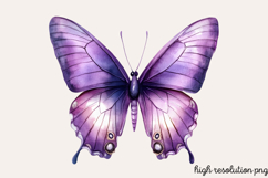 Pastel Easter Butterflies Clipart PNG Product Image 1
