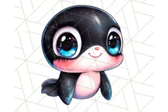 Arctic Animals Kawaii Clipart PNG, Cute Polar Creatures Art Product Image 4