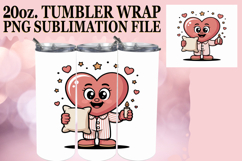 ENCHANTING GIFT 20oz TUMBLER WRAP, Valenines Heart Product Image 1