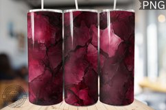 Burgundy Alcohol Ink Tumbler Wrap - High Quality 300 Dpi Product Image 1