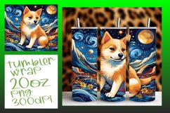 Artistic Dog Tumbler Wrap - Abstract 20oz Product Image 1