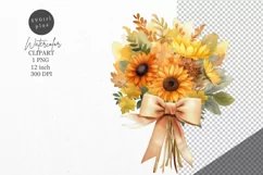 Autumn clipart, Flowers clipart, Fall clipart Product Image 1