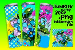 Cheerful Flower Pattern Sublimation Wraps Product Image 1