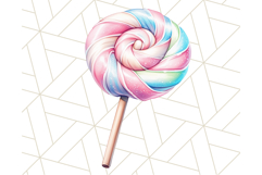 Pastel Sweet Treats Clipart, Ice Cream, Cakes, Donuts Png Product Image 4
