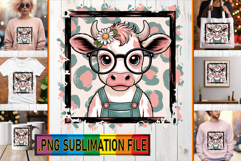 Vibrant TSHIRT Magic Ideas PNG, Cute Cow Product Image 1