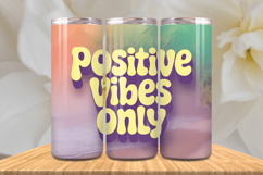 Positive Affirmations 20oz Tumbler wrap Inspirational Quotes Product Image 1