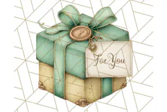 Cozy Christmas Clipart, Santa and Friends PNG Graphics Product Image 4