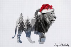 Double Exposure Christmas Sublimation Clipart PNG Product Image 1