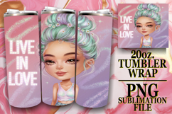 Enchanted Dreams 20oz tumbler wrap, Woman Product Image 1