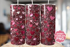 Valentine Glitter Tumbler | Valentine Tumbler Wrap Product Image 1