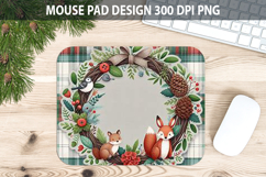 Christmas Animals Mouse Pad Sublimation - Animal PNG Design Product Image 1