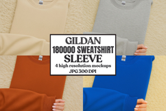Gildan 18000 Sleeve Sweatshirt Mockup Product Image 1