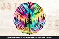 Colorful Sky Wind Spinner Sublimation Design Product Image 1