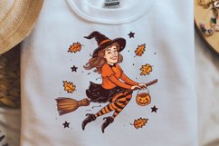 Vintage Witch Halloween Sublimation PNG Product Image 1