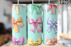 Spring Fling Bow Tumbler Wrap -High Quality 300 Dpi Product Image 1