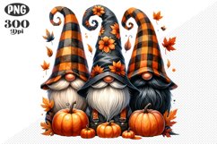 Halloween Gnomes Sublimation - Clipart PNG Design Product Image 1