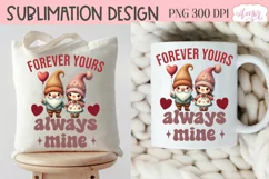 Forever yours PNG sublimation, Valentine's day sublimation Product Image 4
